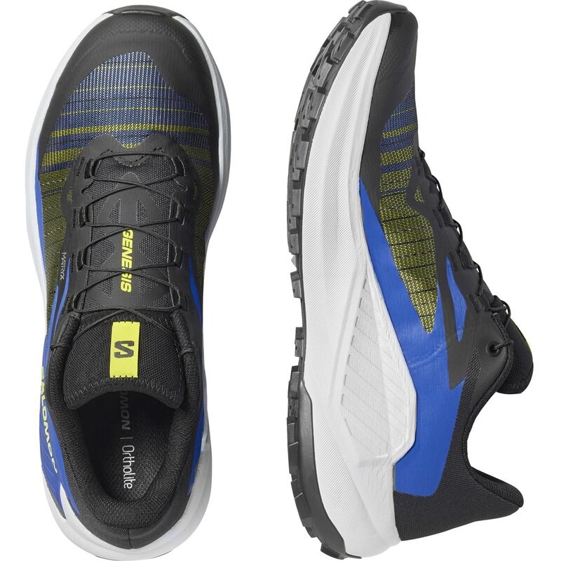 Neu Eingetroffen Salomon Herren Trailrunningschuhe SHOES GENESIS - Schwarz/Saure Limette/Bläulich