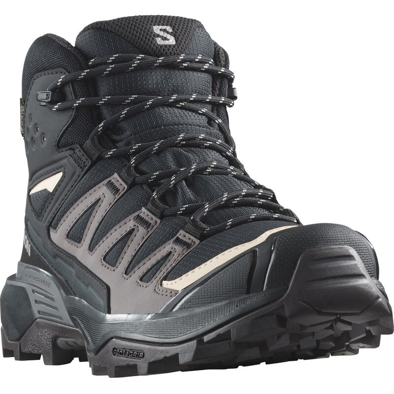 Neu Eingetroffen Salomon Damen Trekkingstiefel SHOES X ULTRA 360 MID GTX - Schwarz/Pflaumenkätzchen/Schiefer