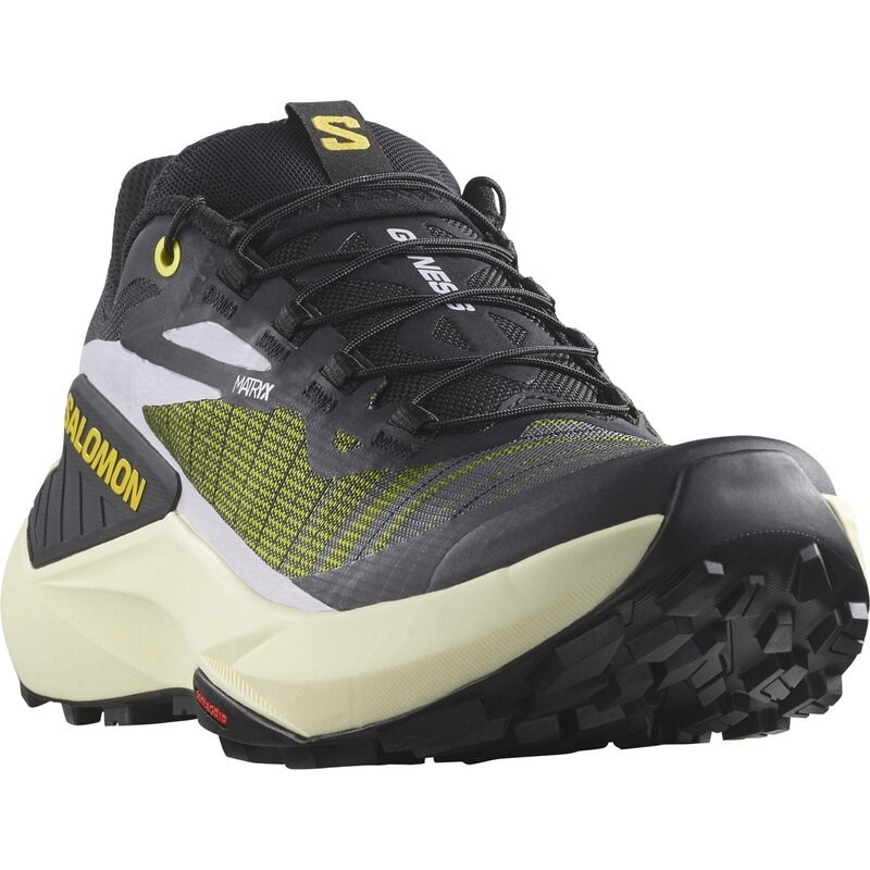 Neu Eingetroffen Salomon Damen Trailrunningschuhe SHOES GENESIS W - Schwarz/Schwefelquelle/Orchideenblüte
