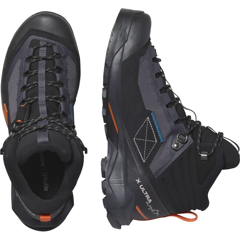 Neu Eingetroffen Salomon Damen Trekkingstiefel SHOES X ULTRA ALPINE MID GTX W 9 - Neun Eisen/Schwarz/Rotorange