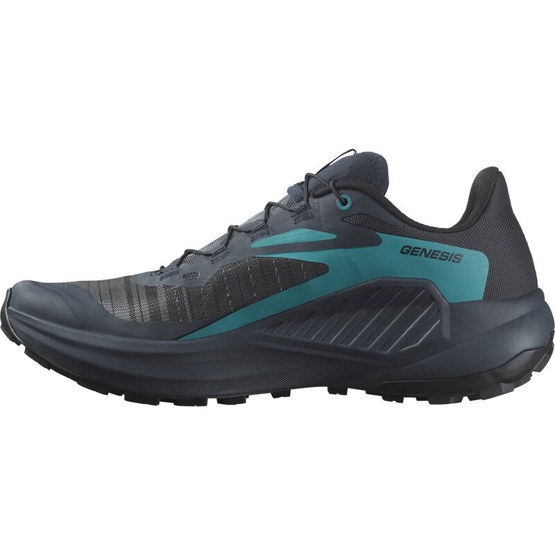 Neu Eingetroffen Salomon Herren Trailrunningschuhe SHOES GENESIS - Kohlenstoff/Tahitianische Flut/Stiller Schatten