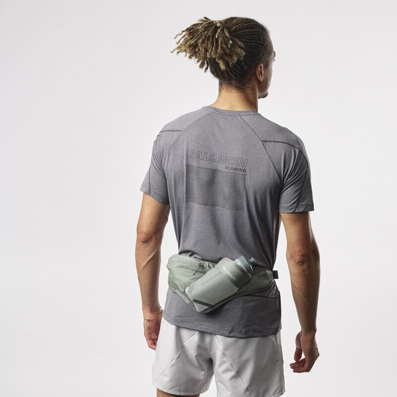 Neu Eingetroffen Salomon Kleintasche ACTIVE BELT 3D BOTTLE Lily - Seerosenblatt/Lorbeerkranz