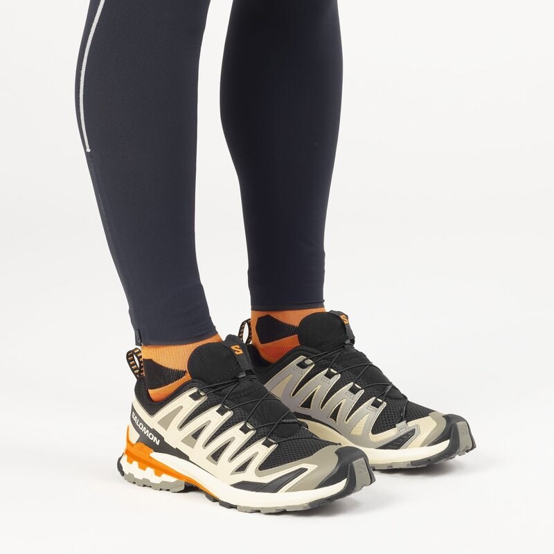 Neu Eingetroffen Salomon Herren Trailrunningschuhe SHOES XA PRO 3D V9 - Schwarz/Möwe/Kurkuma