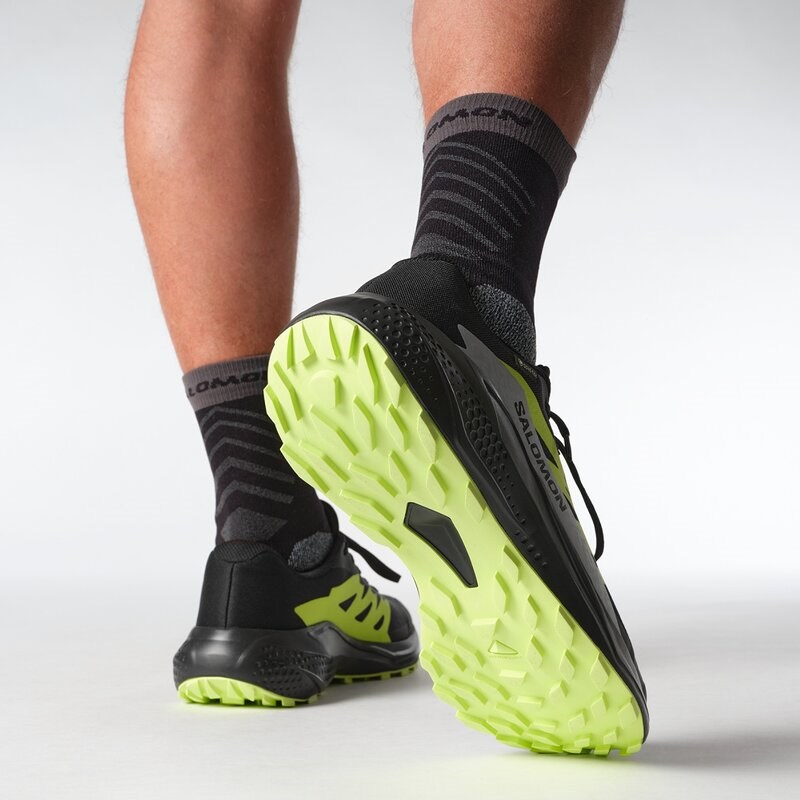 Neu Eingetroffen Salomon Herren Trailrunningschuhe SHOES ALPHAGLIDE GTX - Schwarz/Legierung/Scharfes Grün