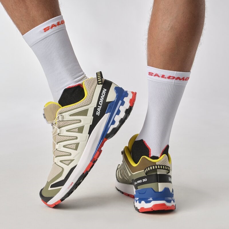 Neu Eingetroffen Salomon Herren Trailrunningschuhe SHOES XA PRO 3D V9 Rainy - Regentag/Weiß/Lapisblau