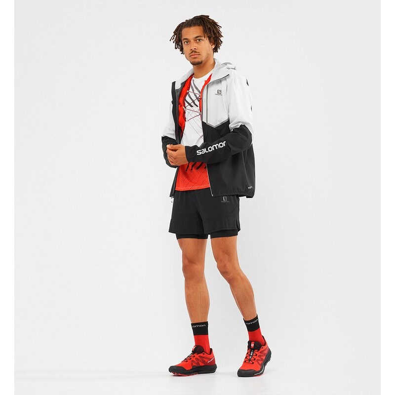 Neu Eingetroffen Salomon Herren Trailrunningschuhe SHOES PULSAR TRAIL Poppy - Mohnrot/Fahrradrot/Schwarz