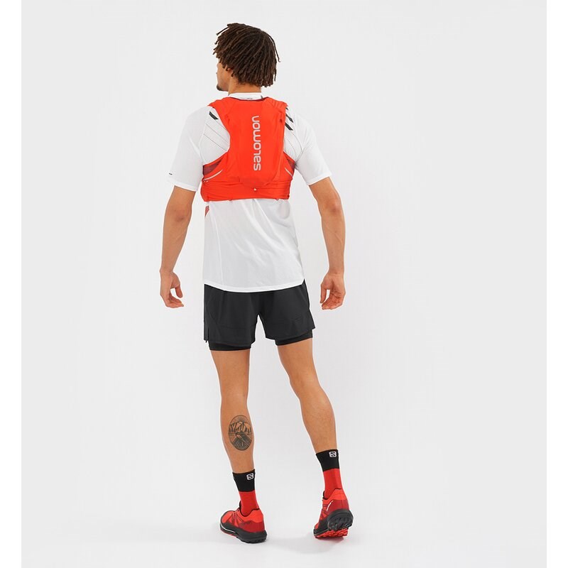 Neu Eingetroffen Salomon Herren Trailrunningschuhe SHOES PULSAR TRAIL Poppy - Mohnrot/Fahrradrot/Schwarz