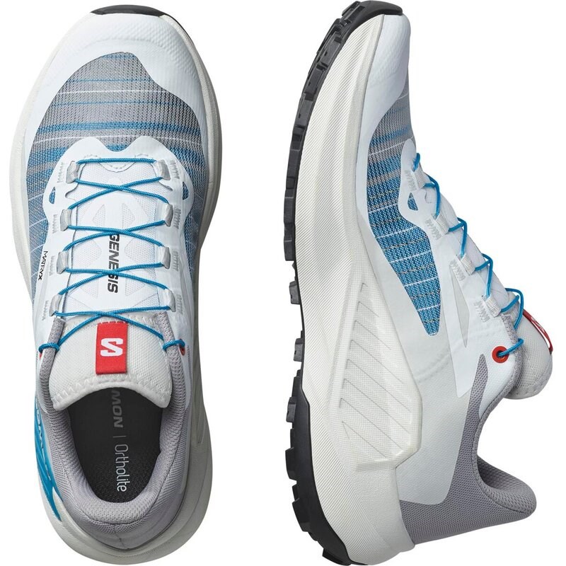 Neu Eingetroffen Salomon Damen Trailrunningschuhe SHOES GENESIS W - Weiß/Mondfelsen/Transzendentes Blau