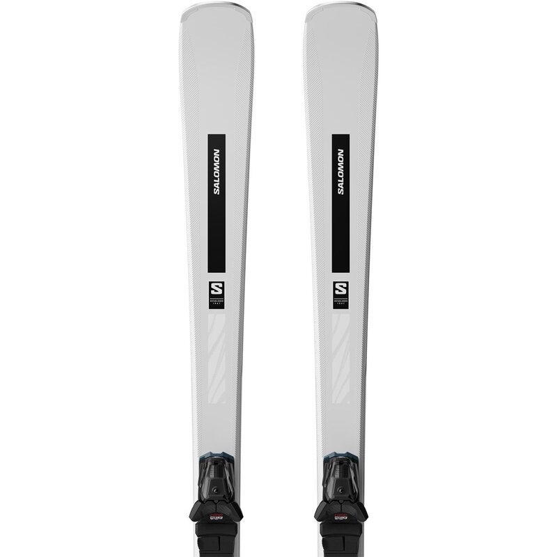 Neu Eingetroffen Salomon Damen All-Mountain Ski E - Silber/Schwarz/Maisstroh Metallic