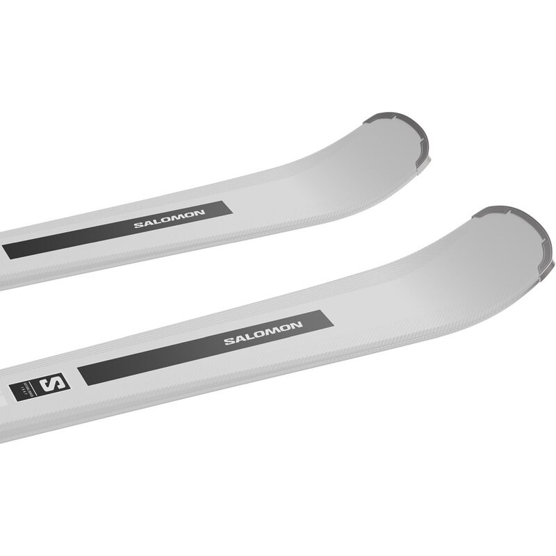 Neu Eingetroffen Salomon Damen All-Mountain Ski E - Silber/Schwarz/Maisstroh Metallic