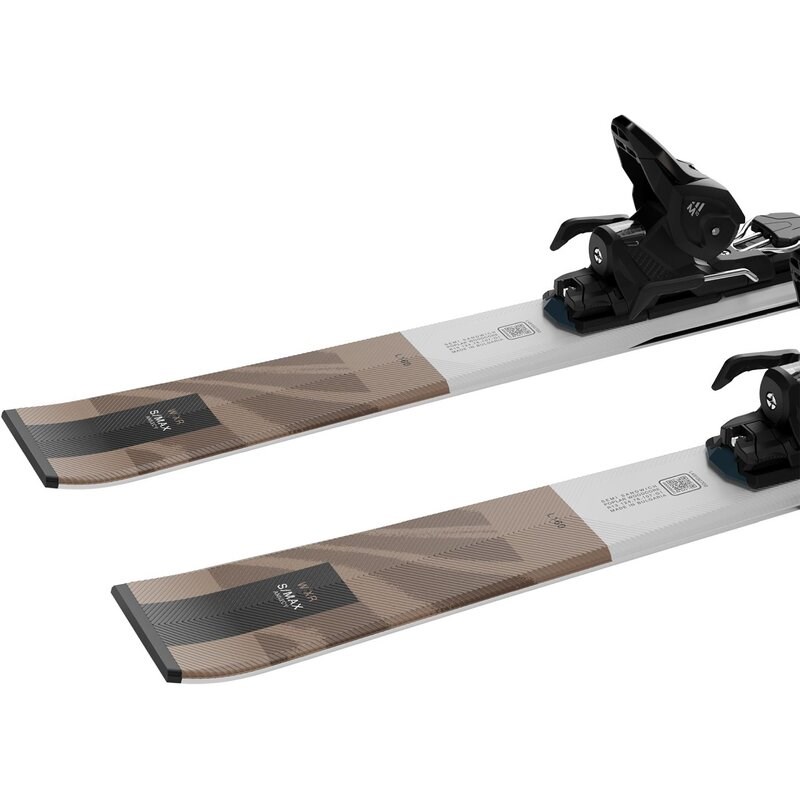 Neu Eingetroffen Salomon Damen All-Mountain Ski E - Silber/Schwarz/Maisstroh Metallic