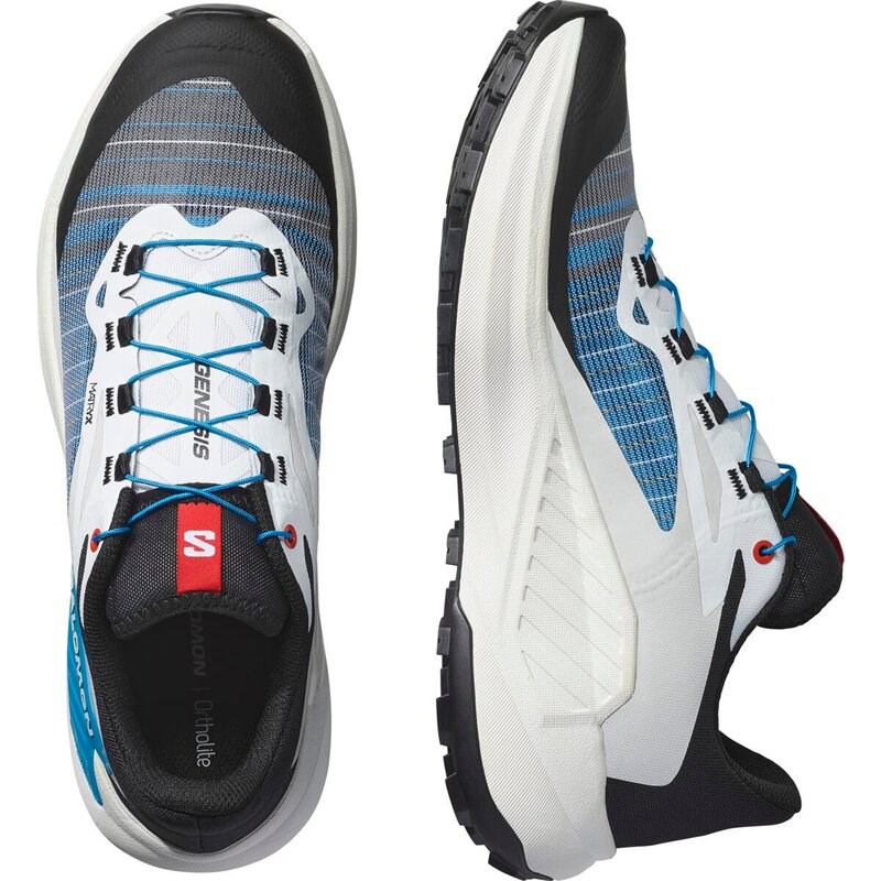 Neu Eingetroffen Salomon Herren Trailrunningschuhe SHOES GENESIS - Schwarz/Weiß/Transzendentes Blau