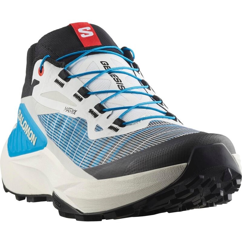 Neu Eingetroffen Salomon Herren Trailrunningschuhe SHOES GENESIS - Schwarz/Weiß/Transzendentes Blau