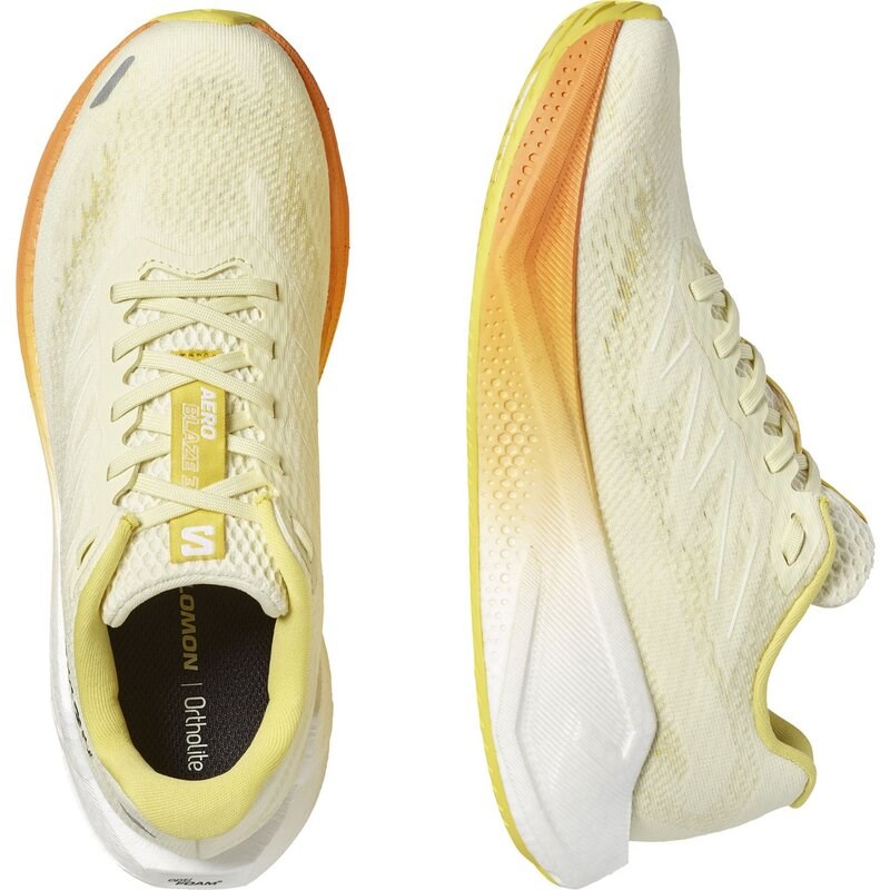 Neu Eingetroffen Salomon Damen Laufschuhe SHOES AERO BLAZE 3 W - Transparentes Gelb/Weiß/Nektarine