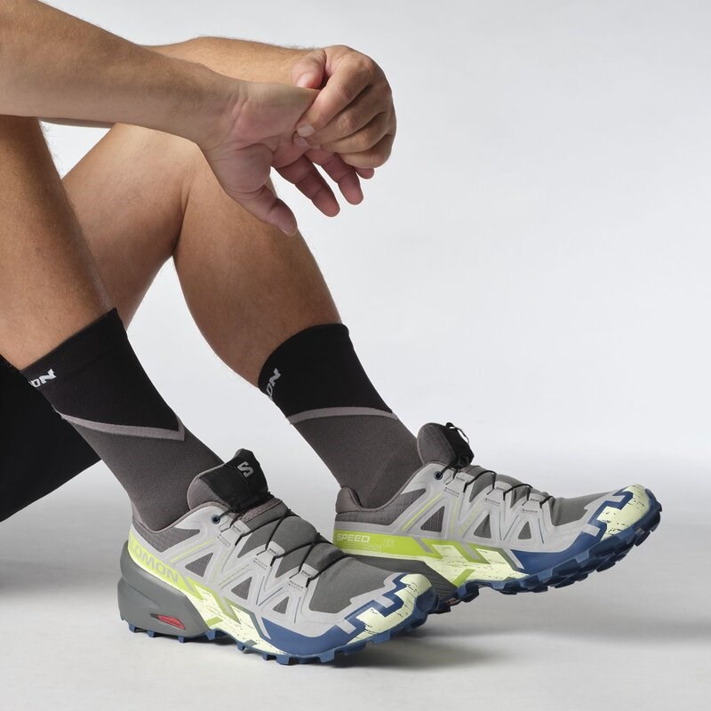 Neu Eingetroffen Salomon Herren Trailrunningschuhe SHOES SPEEDCROSS 6 - Castlerock/Limettencreme/Poseidon