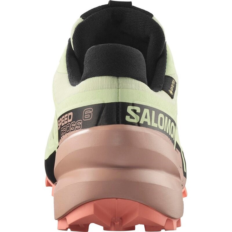 Neu Eingetroffen Salomon Damen Trailrunningschuhe SHOES SPEEDCROSS 6 GTX W Lime - Limettencreme/Mahagoni Rose/Schwarz