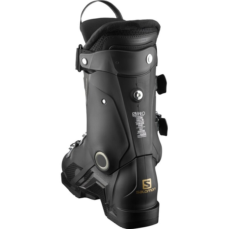 Neu Eingetroffen Salomon Damen Skischuhe - SCHWARZ/Beluga/Gold