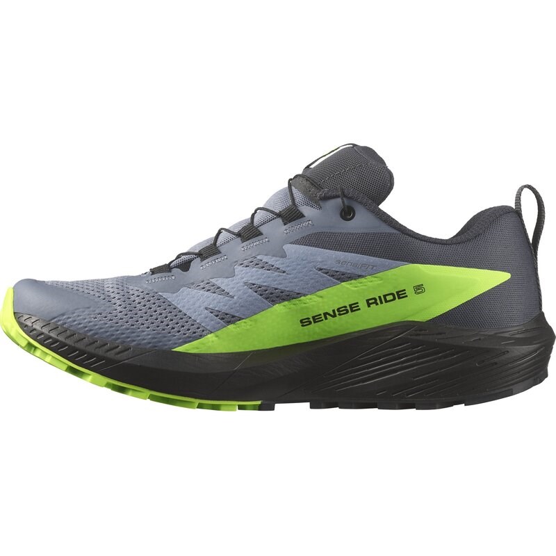 Neu Eingetroffen Salomon Herren Trailrunningschuhe SHOES SENSE RIDE 5 GTX - Feuerstein/Schwarz/Grüner Gecko