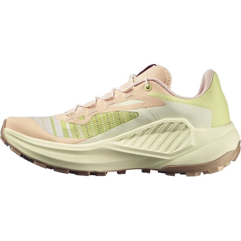 Neu Eingetroffen Salomon Damen Trailrunningschuhe SHOES GENESIS W Almond - Mandelcreme/Transparentes Gelb/Sonne
