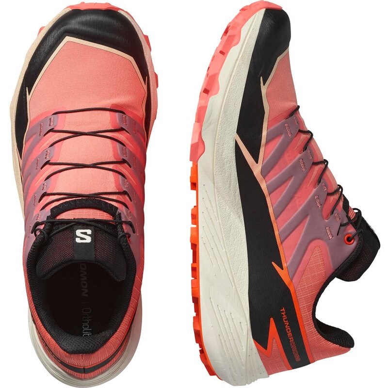 Neu Eingetroffen Salomon Damen Laufschuhe SHOES THUNDERCROSS W - Fusionskoralle/Schwarz/Rotorange