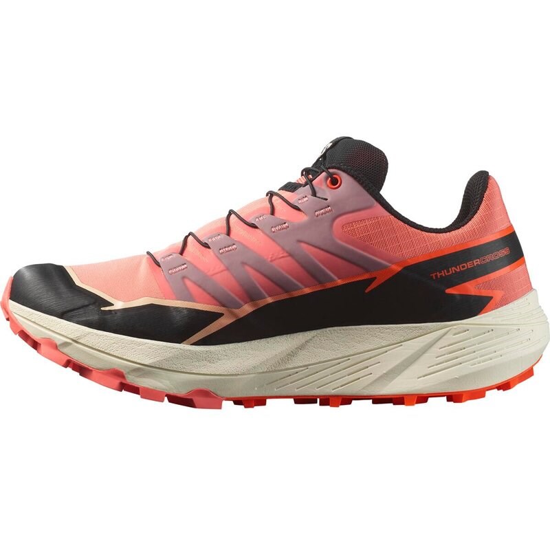 Neu Eingetroffen Salomon Damen Laufschuhe SHOES THUNDERCROSS W - Fusionskoralle/Schwarz/Rotorange
