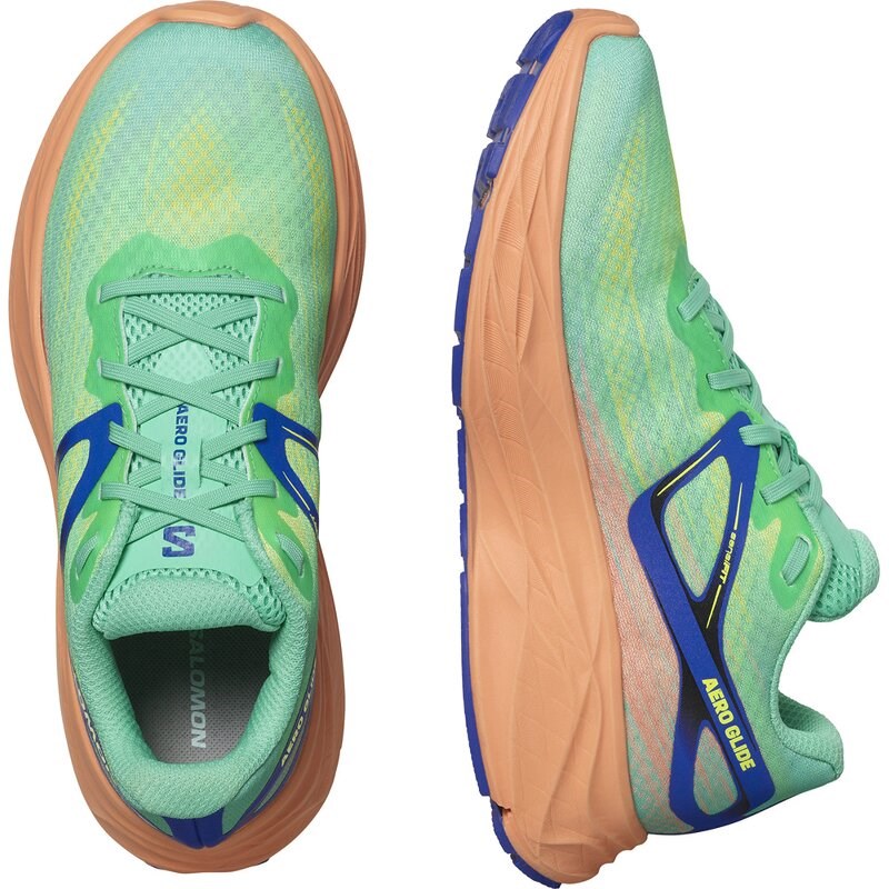 Neu Eingetroffen Salomon Damen Laufschuhe SHOES AERO GLIDE W - Kakadu/Cantaloupe/Surf the Web