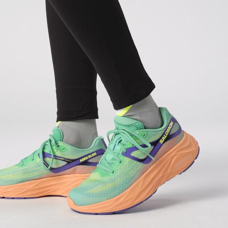Neu Eingetroffen Salomon Damen Laufschuhe SHOES AERO GLIDE W - Kakadu/Cantaloupe/Surf the Web