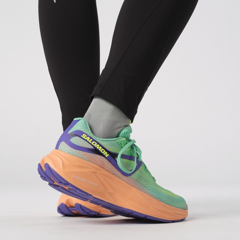 Neu Eingetroffen Salomon Damen Laufschuhe SHOES AERO GLIDE W - Kakadu/Cantaloupe/Surf the Web